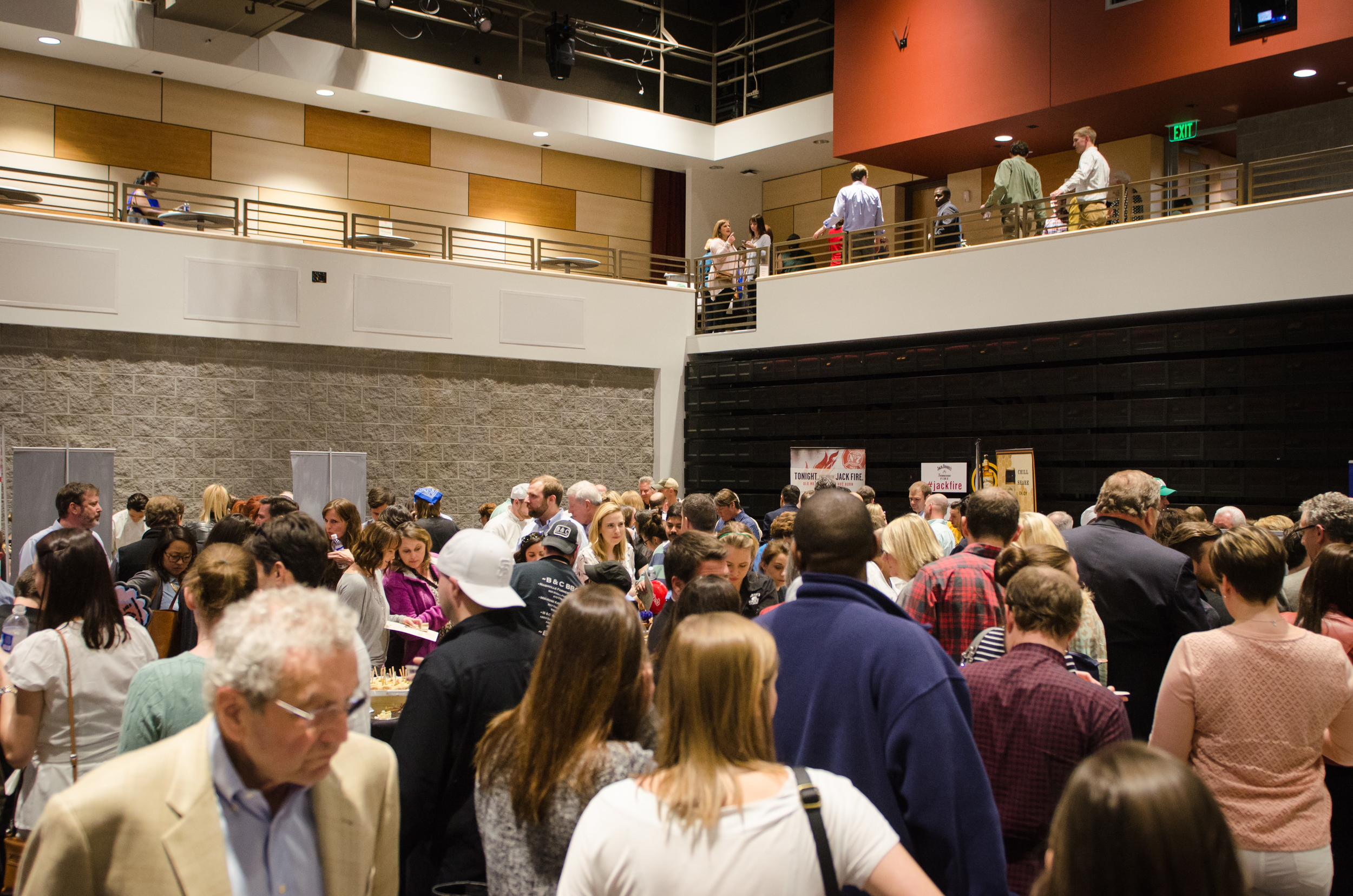 Hundreds of guests explored one of the rooms, trying not to miss any table at Tennessee Flavors