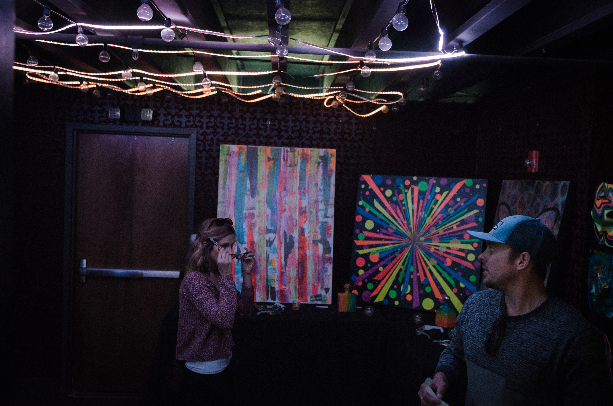 The black light room was so much fun!