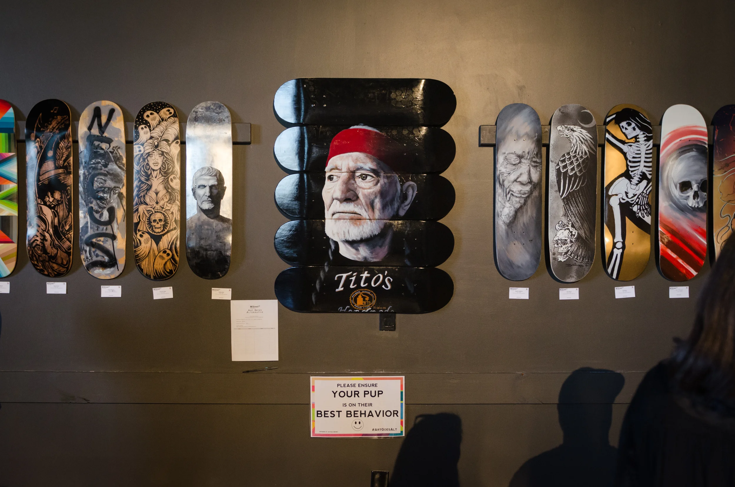 We feasted our eyes on the creative art.