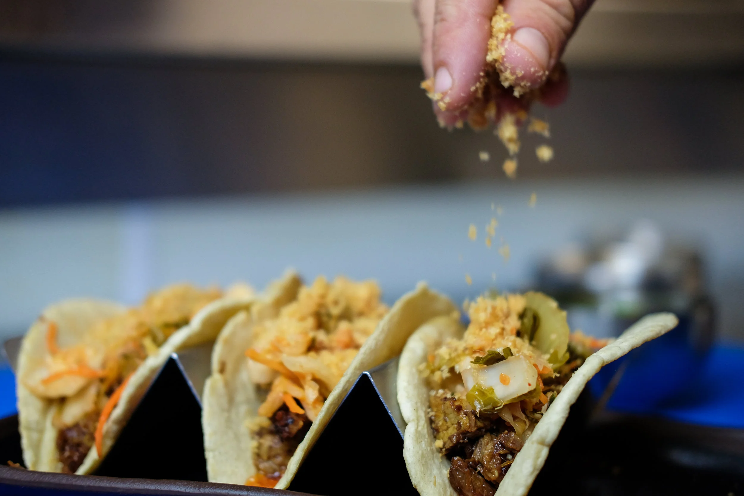 Saint Anejo tacos