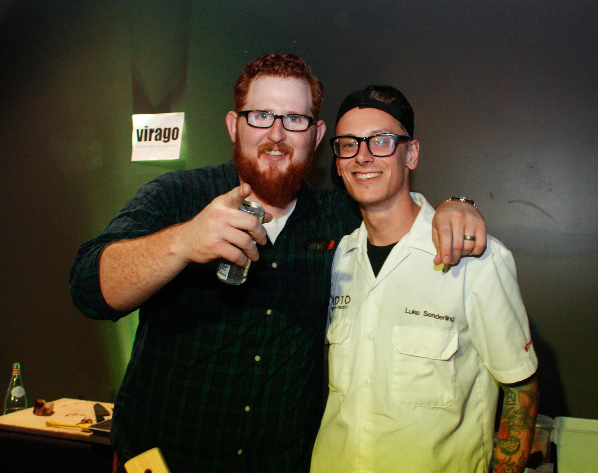 Chef Luke (right) with Virago's current Executive Chef, Andrew Whitney (left)