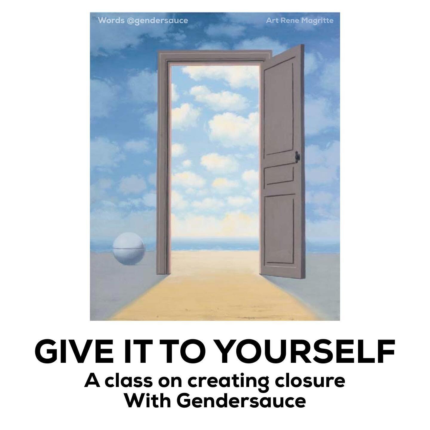 This class has been wildly popular, so I&rsquo;m offering it after some requests to take it again. I hope to see you there. ❤️ #CuspyWholesomeMemes Art by Magritte. Image description will be pinned in the comments as soon as it&rsquo;s complete.