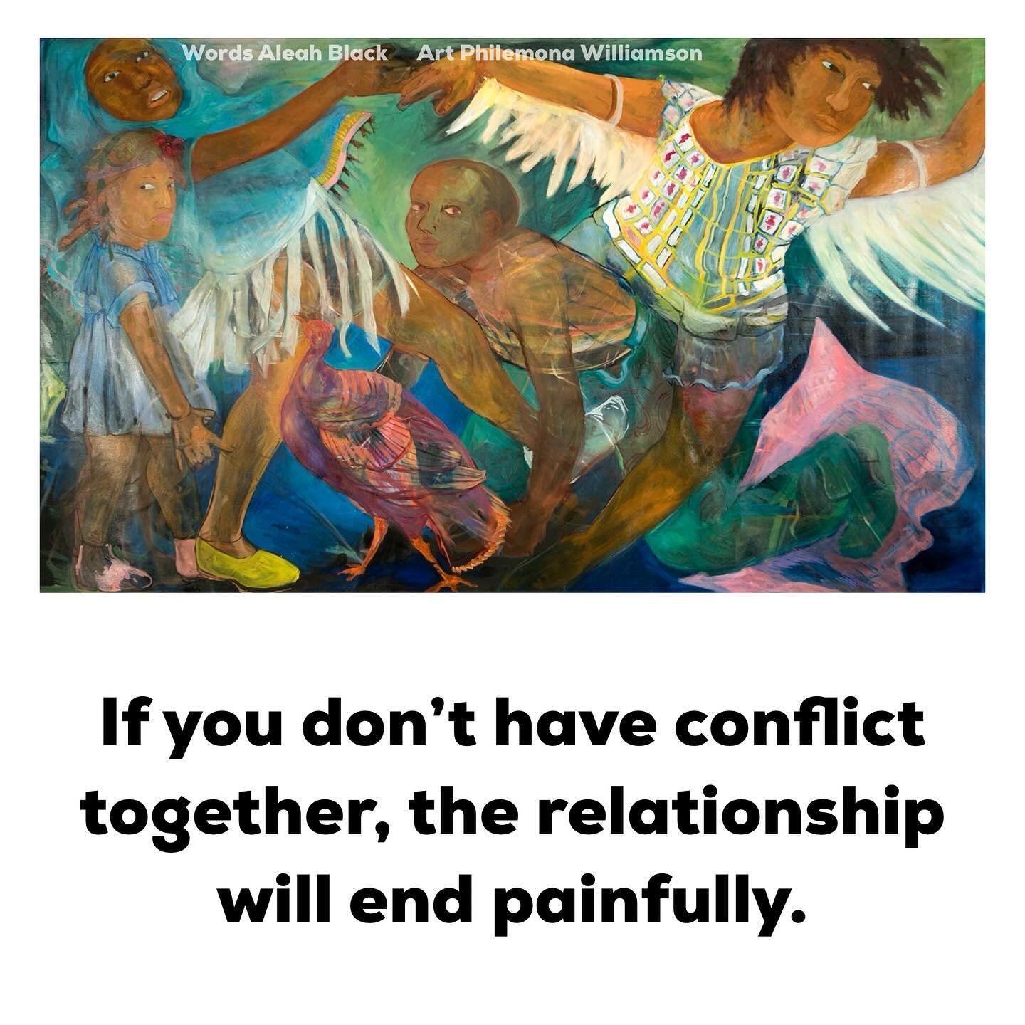 If you&rsquo;re scared to practice conflict, you can begin by talking about how you&rsquo;d LIKE to have conflict during relatively quiet and sweet moments ❤️&zwj;🔥
