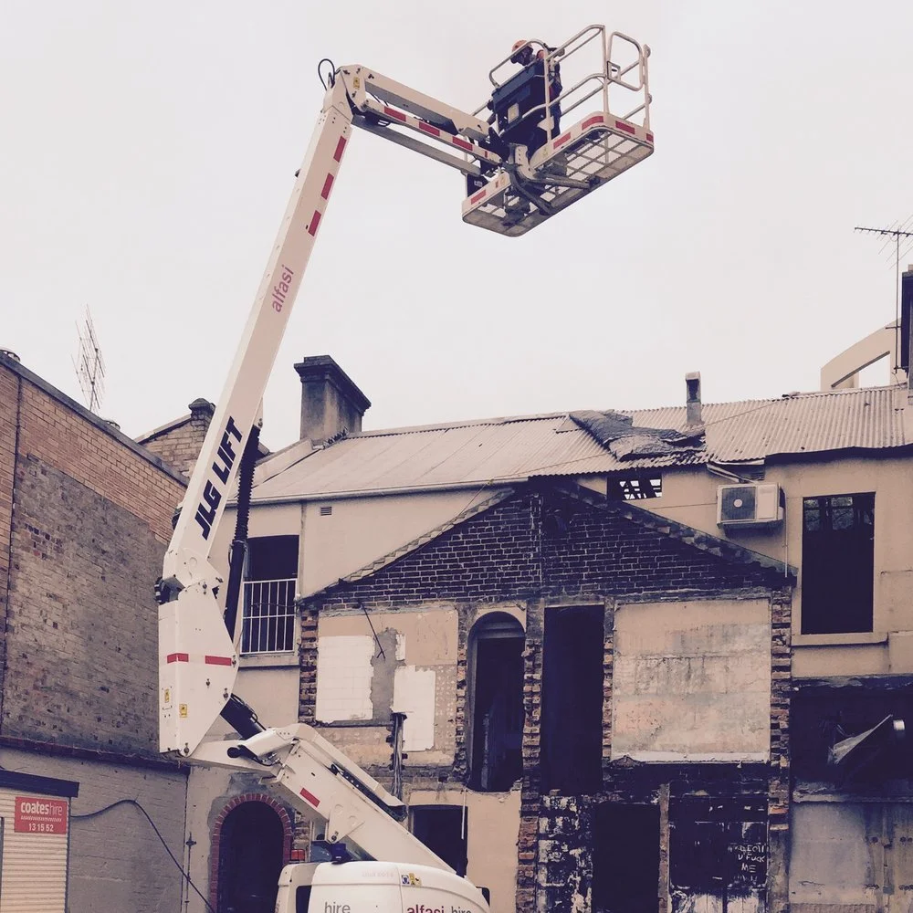 Demolition works