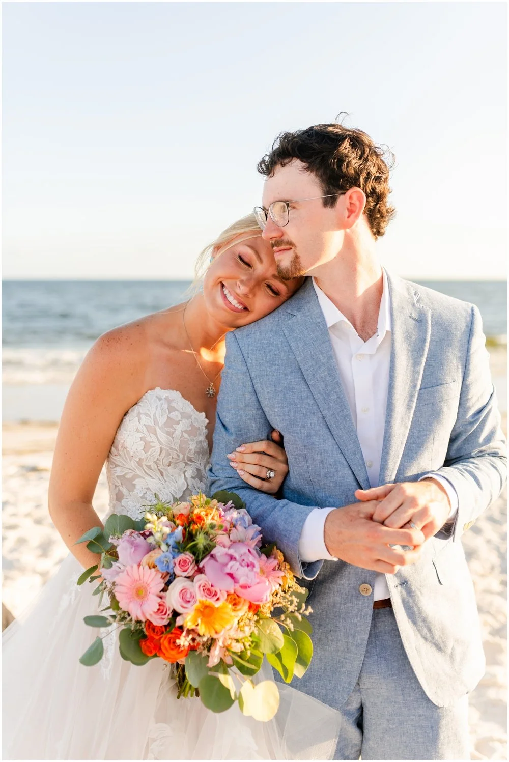 Taylor + Carson, Beachy Backyard Wedding, Mexico Beach, Florida