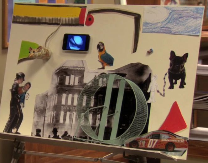 Pictured: This movie's script in mural form.