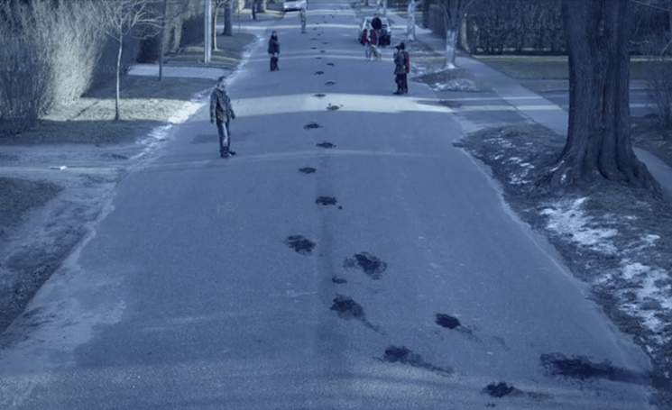 The monster must have just walked across a freshly tarred roof.