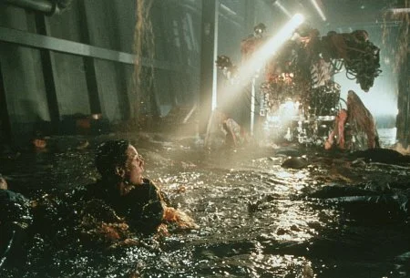 Ending up waste deep in a pool of gasoline and blood while being chased by the Murderbot 9000 is generally a solid indicator that your plan isn't going well.
