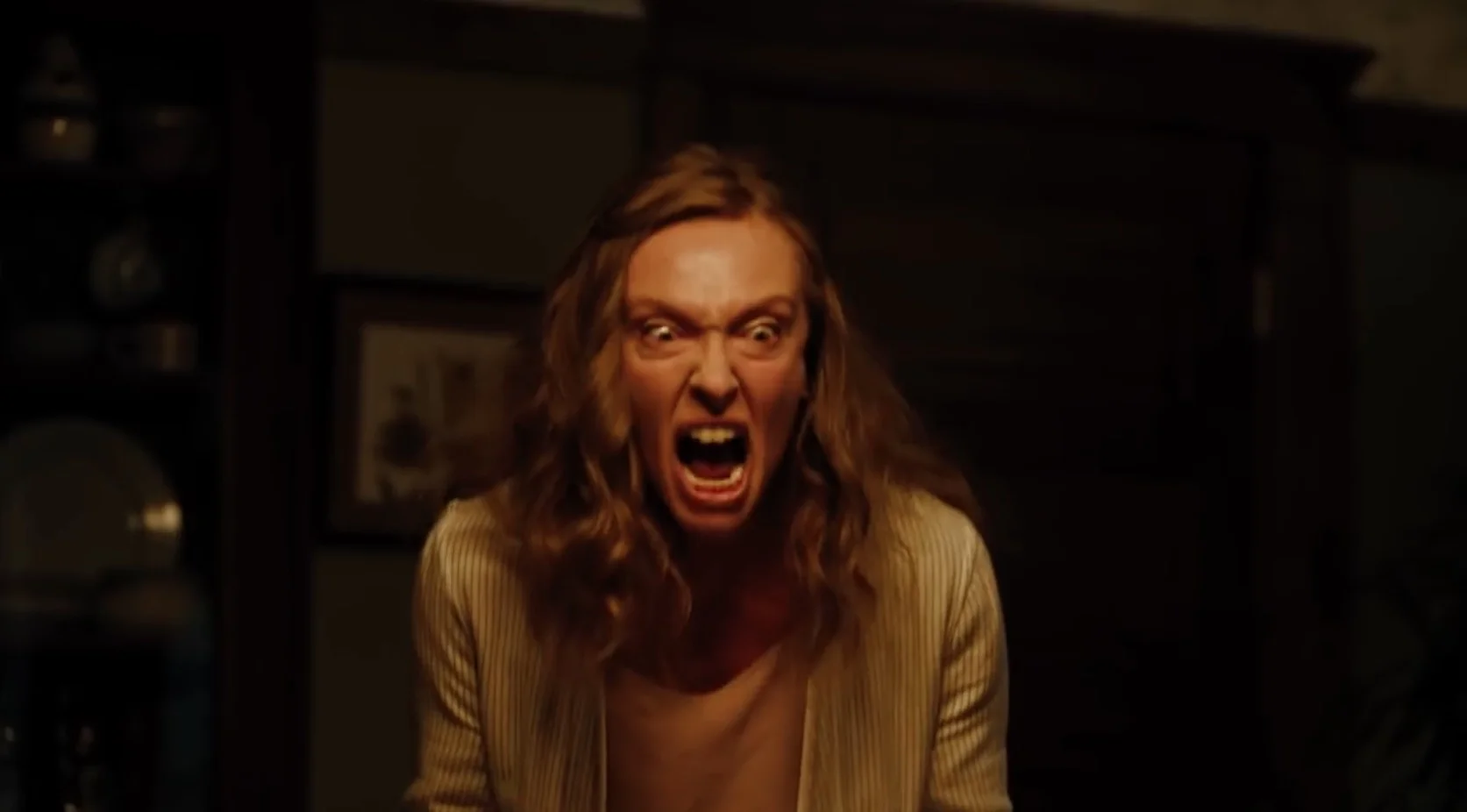 Pictured: Tony Collette when she finds out that Jake didn’t believe she could get nominated.
