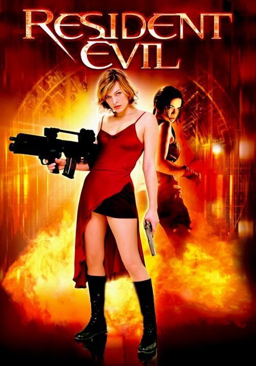 The first "Resident Evil" film poster.