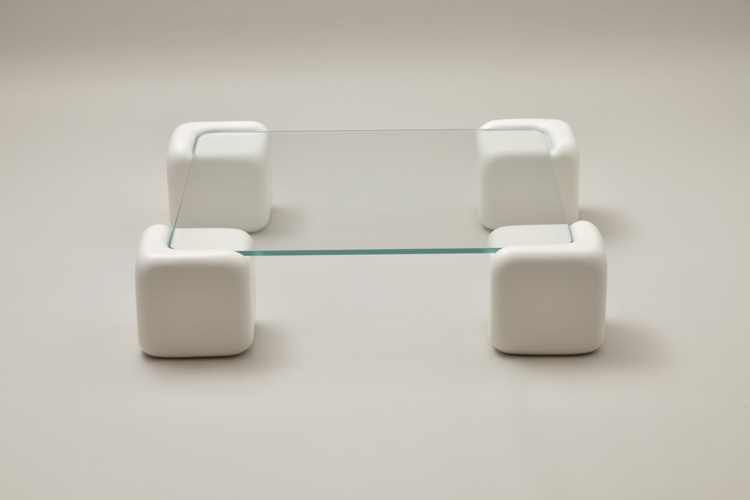White or Cream / Clear Glass