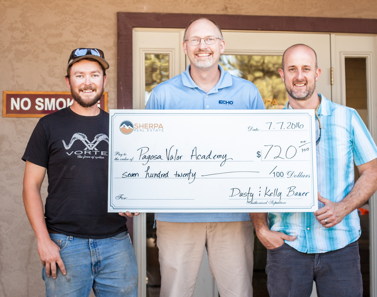 Thanks Dusty and Kelly for using Sherpa Real Estate for your home purchase! If you would like to know more about this great alternative school in Pagosa...go HERE!