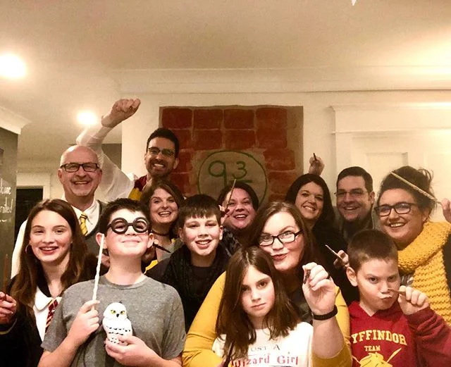 Happy Christmas. 🎄 I love all these crazies. ❤️ #pimsmas #ravenclaw #harrychristmas