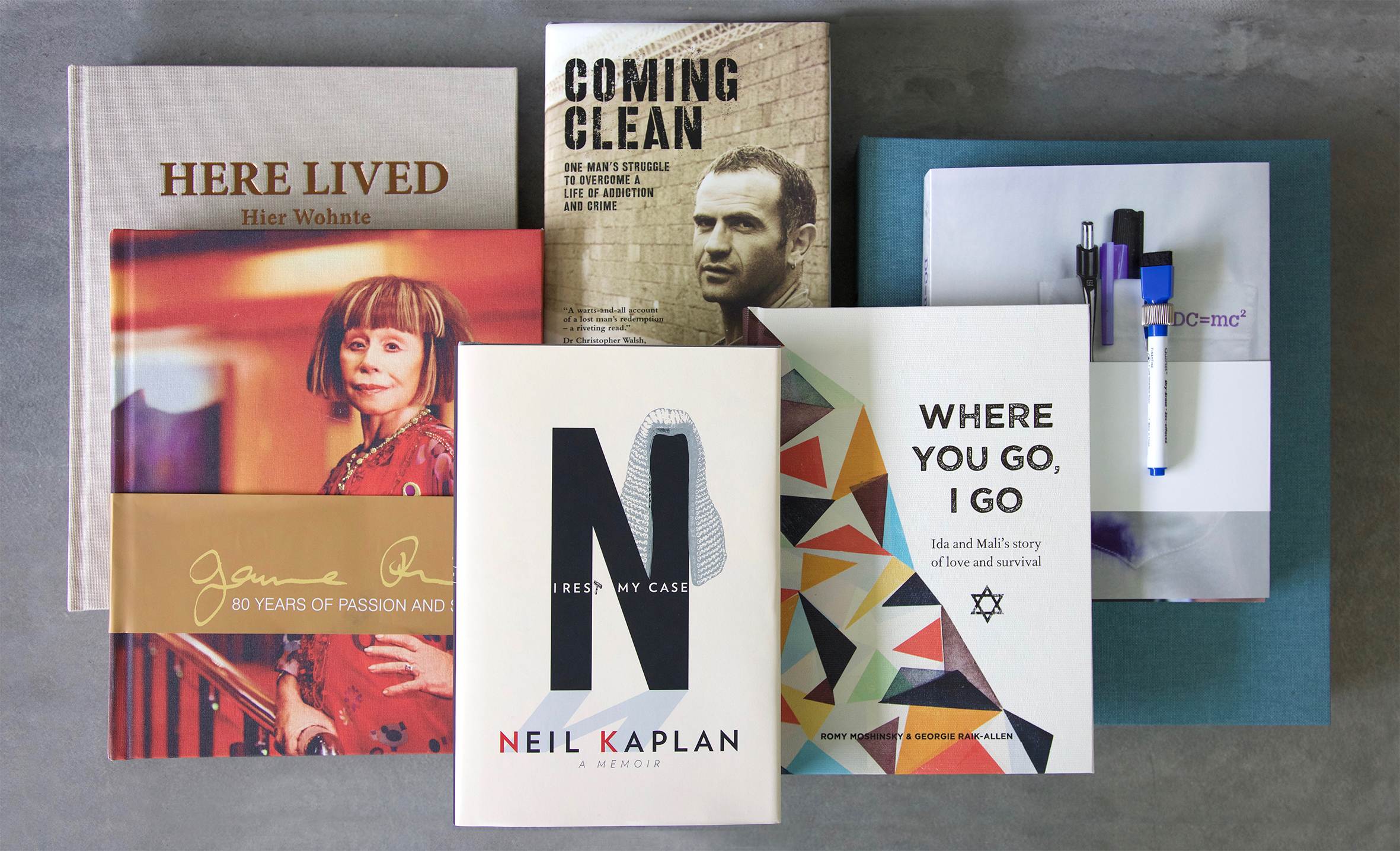 Books published in 2016 (above) and 2015 (below)