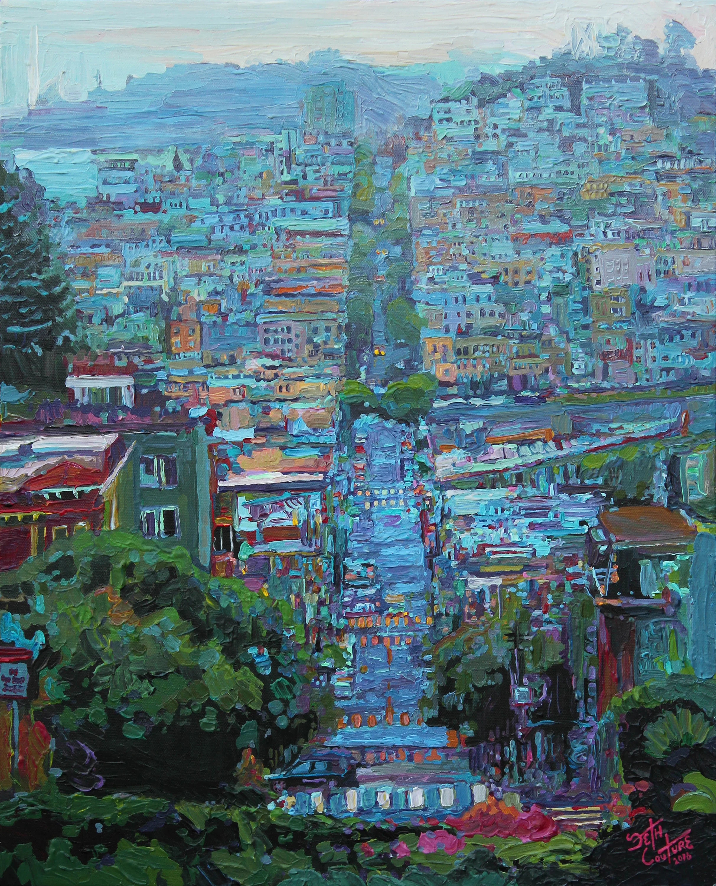 Lombard St After the Rain