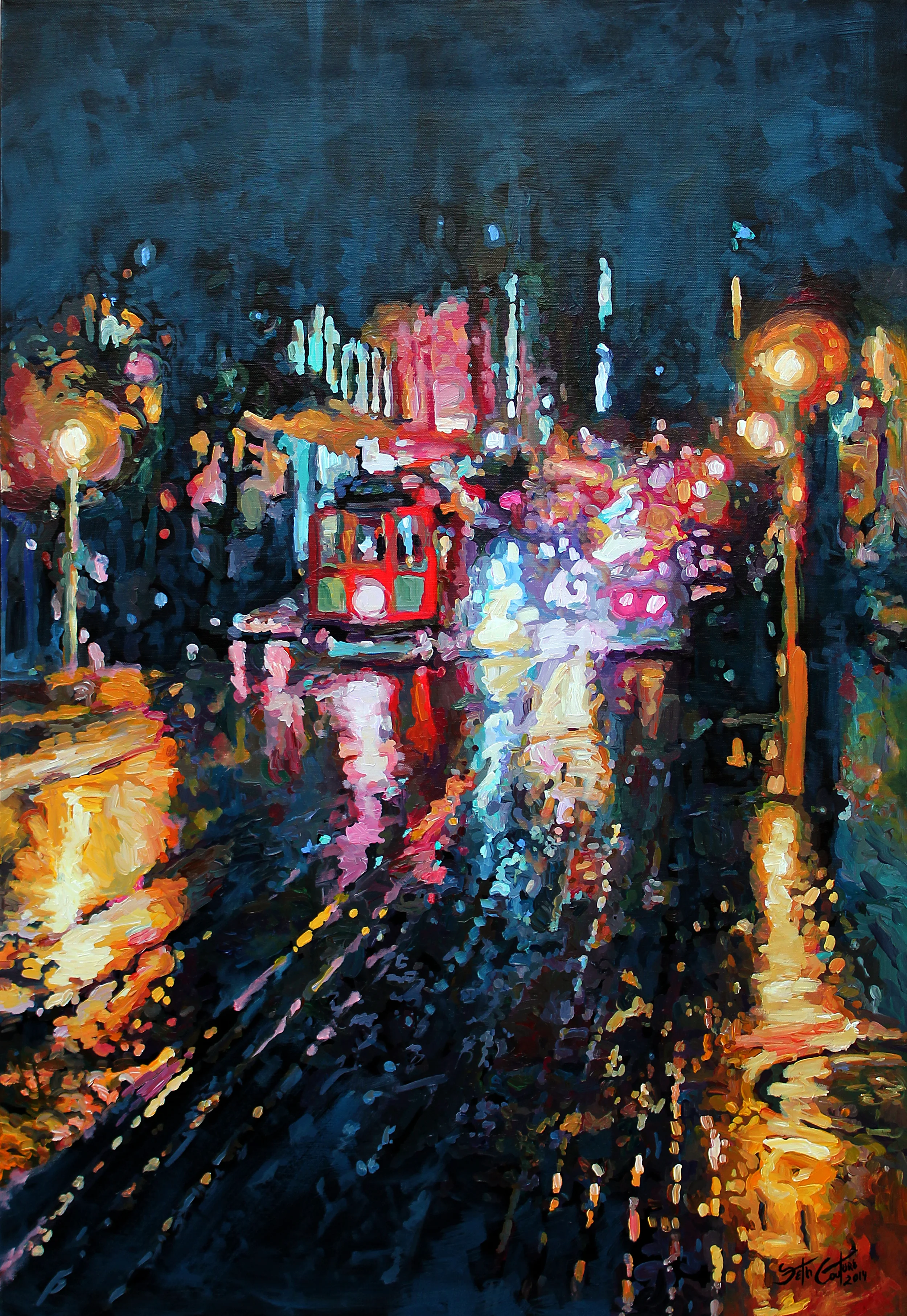 Rainy Evening on Powell Street