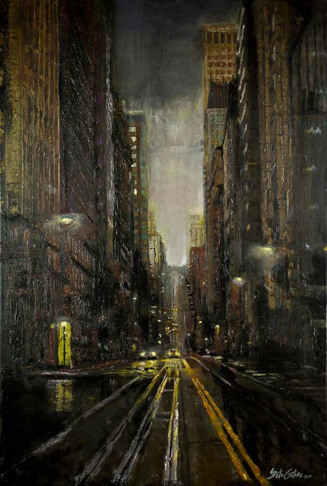 Battery St in the Rain