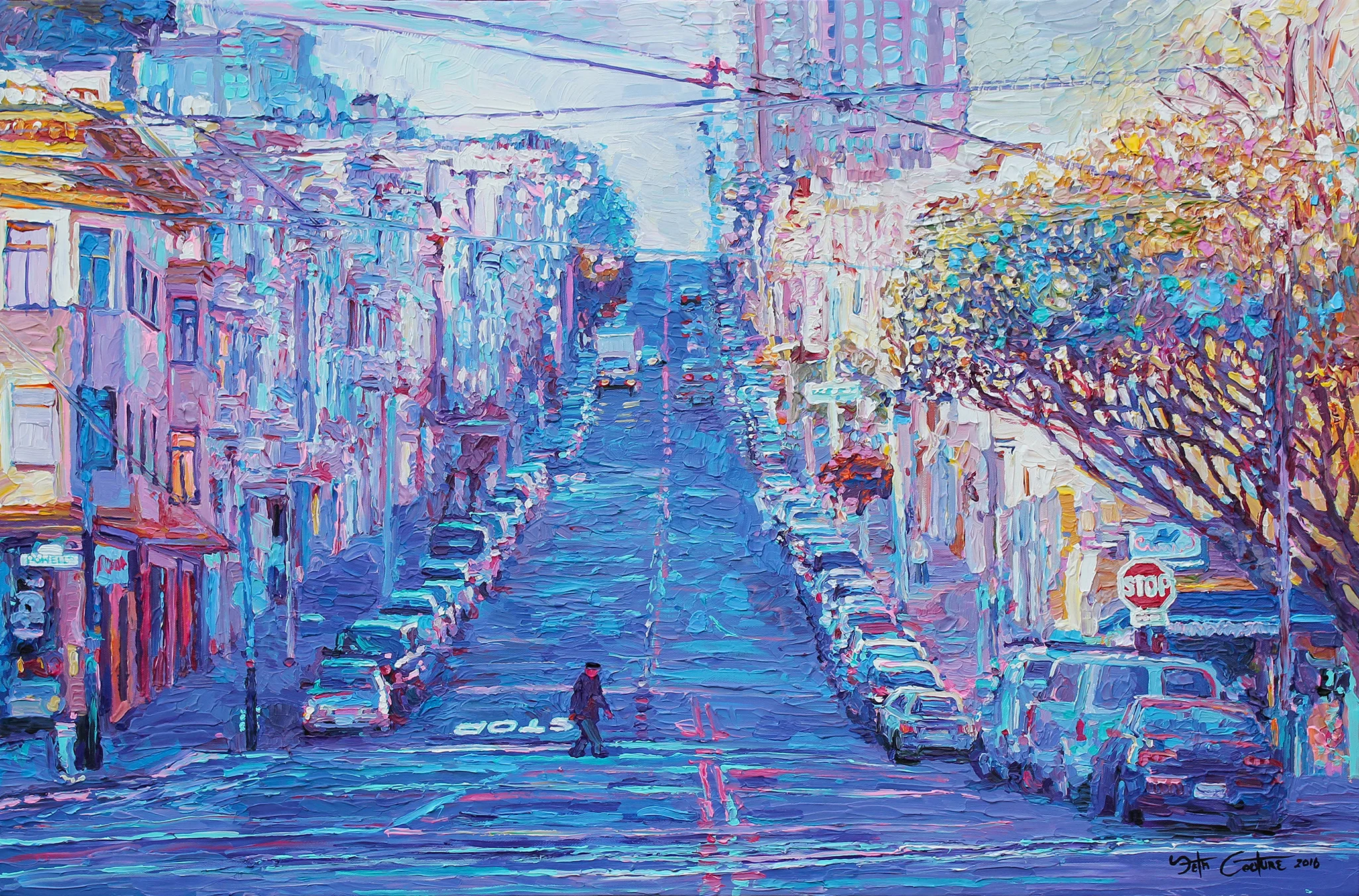 Crossing Union and Powell for Sushi, San Francisco