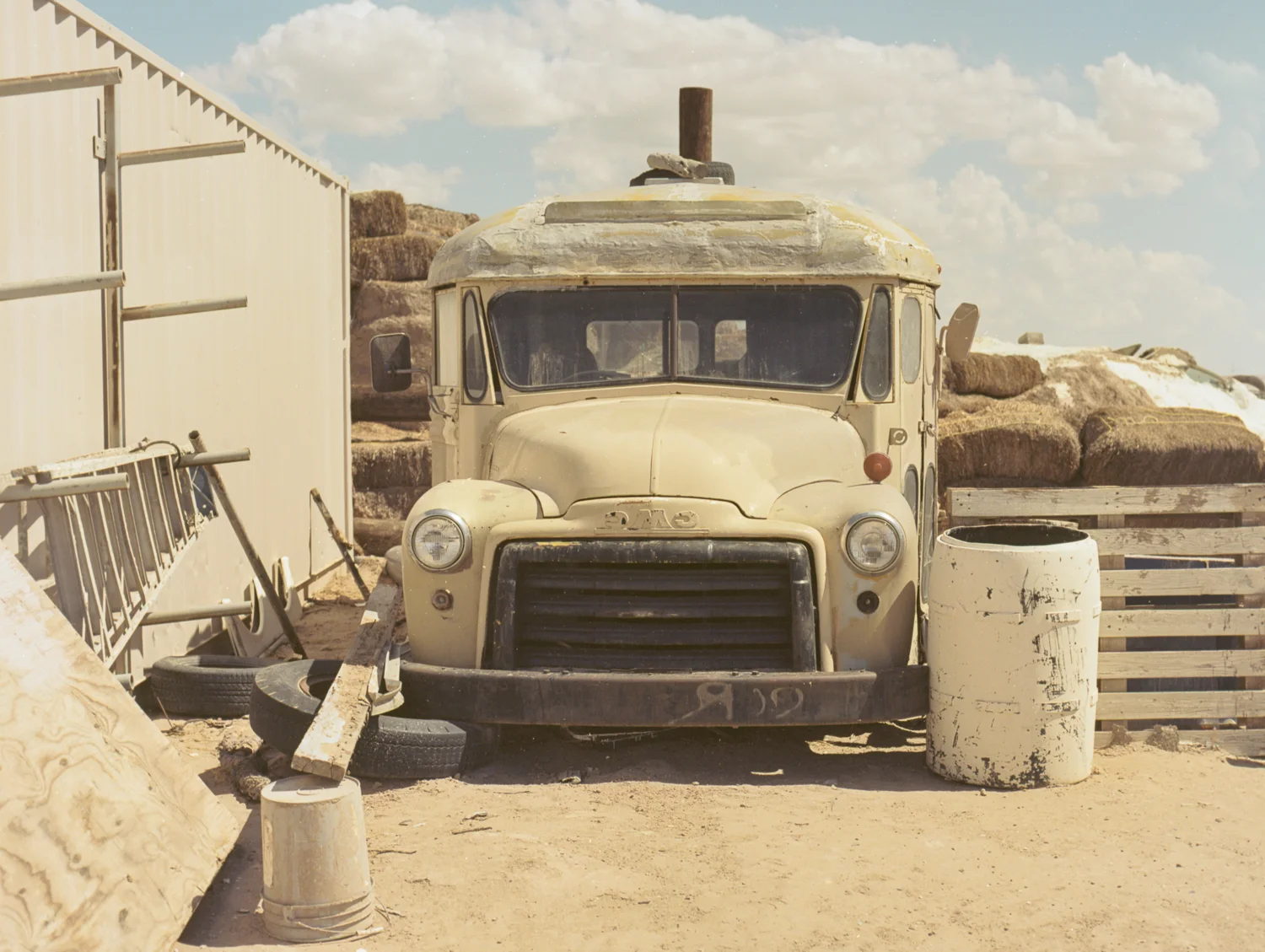 28 Aug 2016, Old Truck, Salvation Mountain, Niland, CA. Pentax 645, Ektar 100 @ 400, Developed (Unicolor) and Scanned by me.