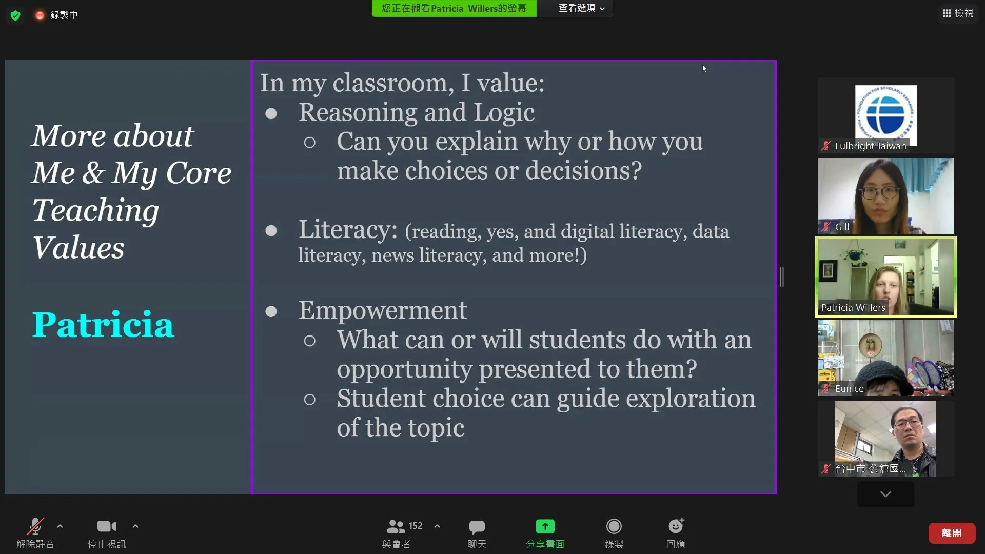 How to Engage Students to Learn in EFL Context sharing by Dr. Patricia