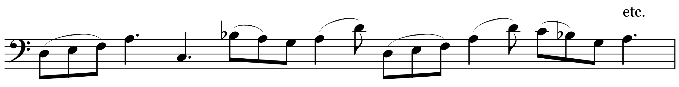  An example of a possible improvisation in groups of 3