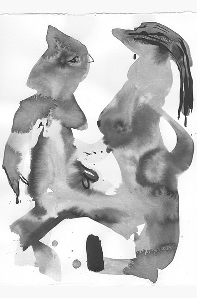 Untitled (Nudes #5) 2015 Ink (Limited edition of 500 large-scale photocopies)