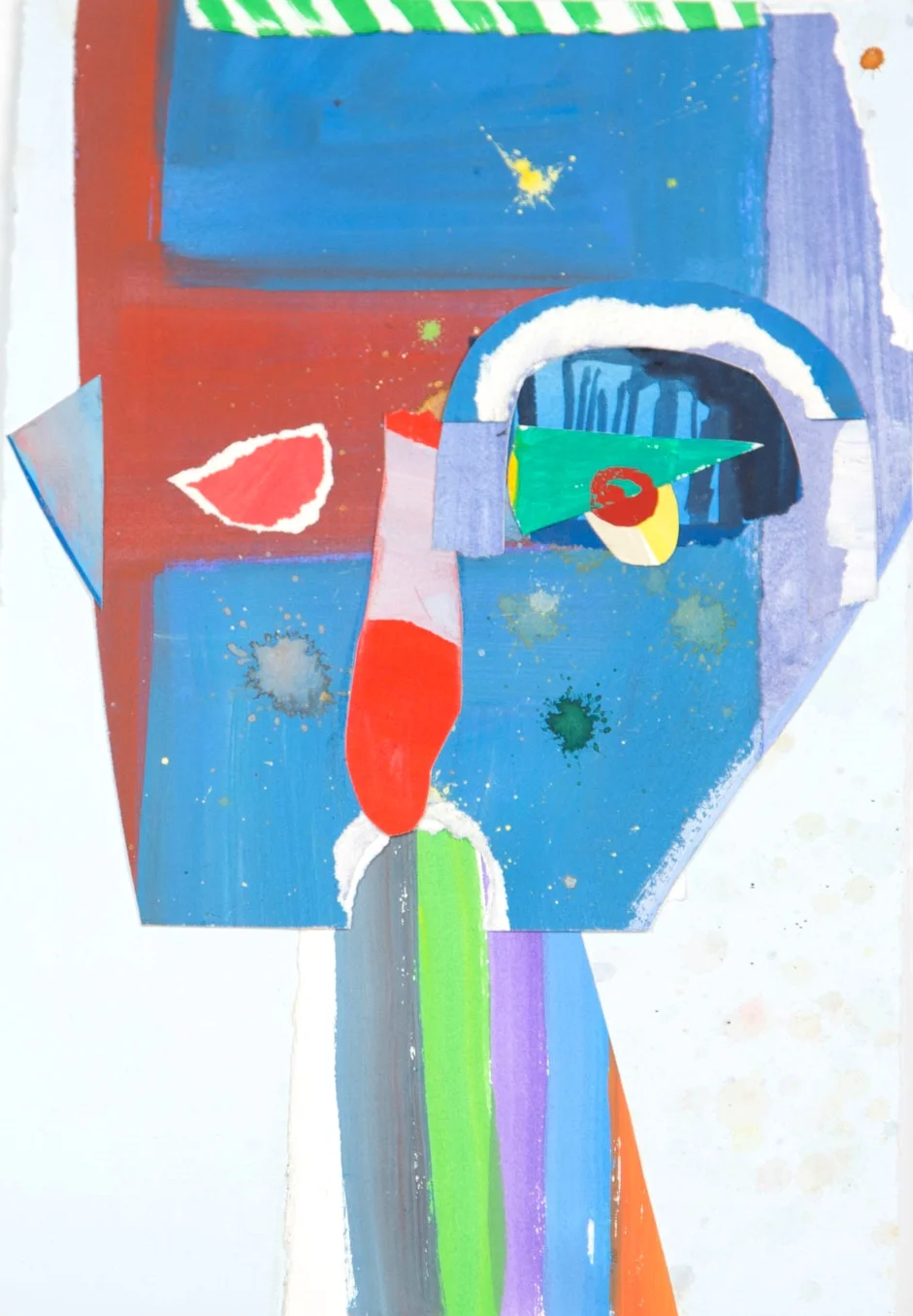 Child 2015 gouache, collage