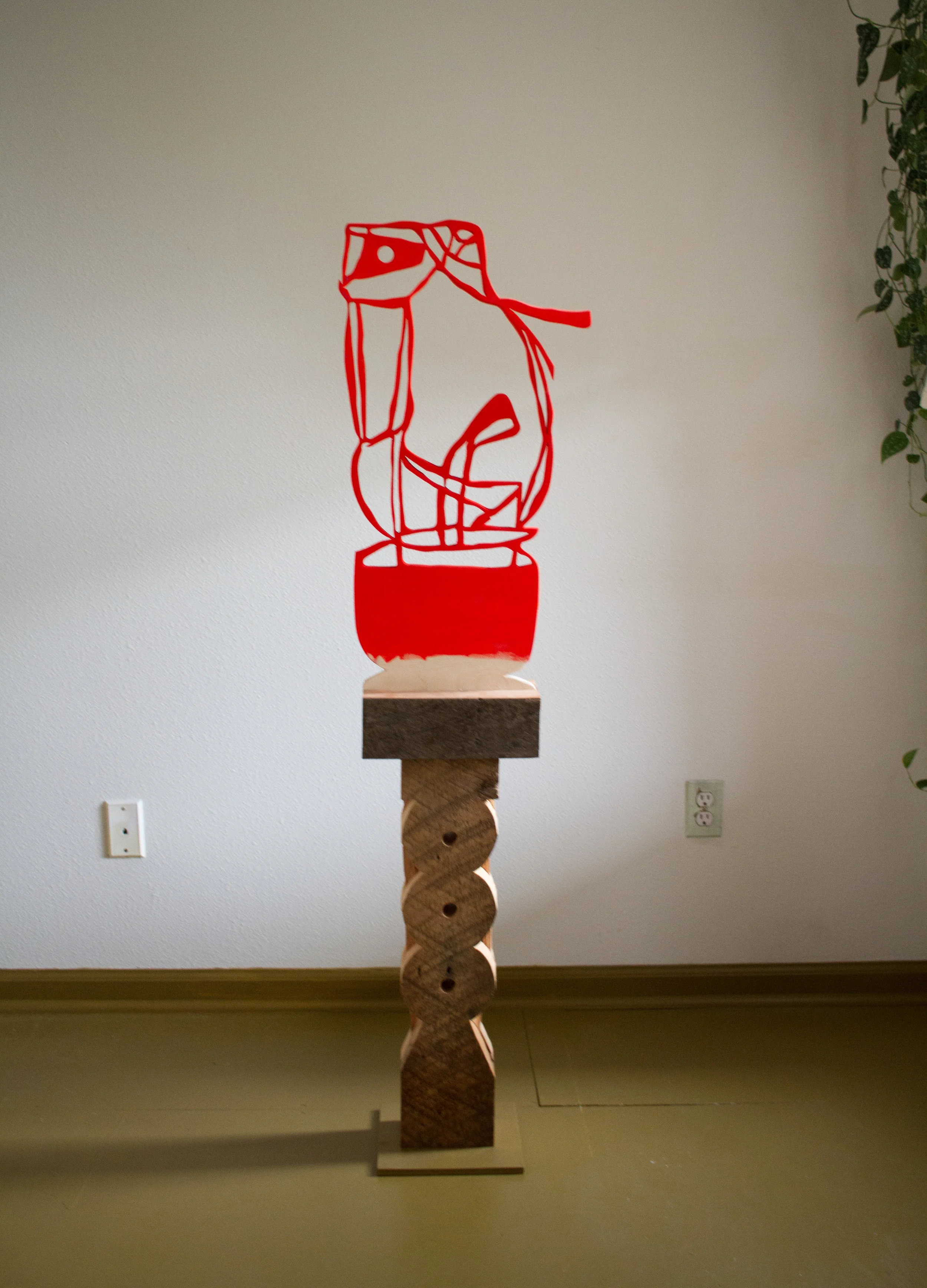 Virginia 2017 birch plywood, flashe, cedar
