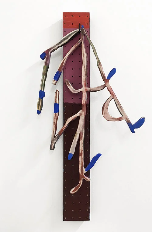 Ghost Ranch Cactus II 2018 Birch plywood, peg board, metal, Flashe, thread