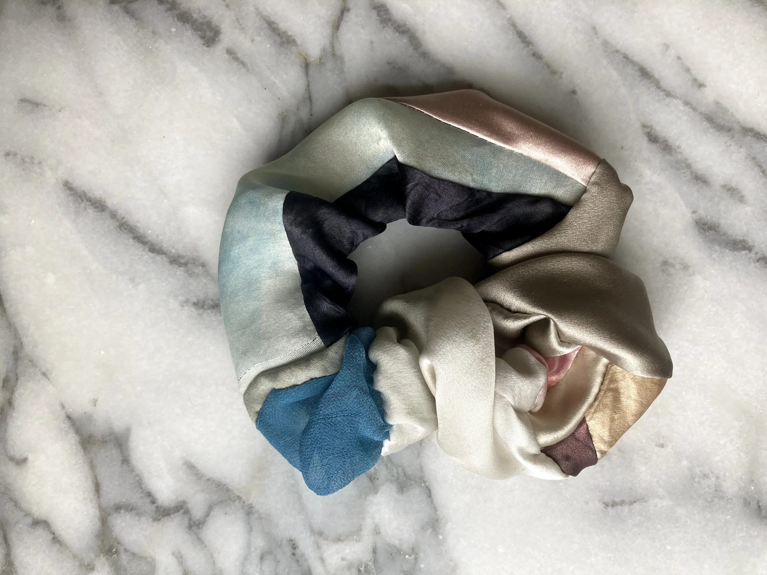 silk scrap scrunchie #18