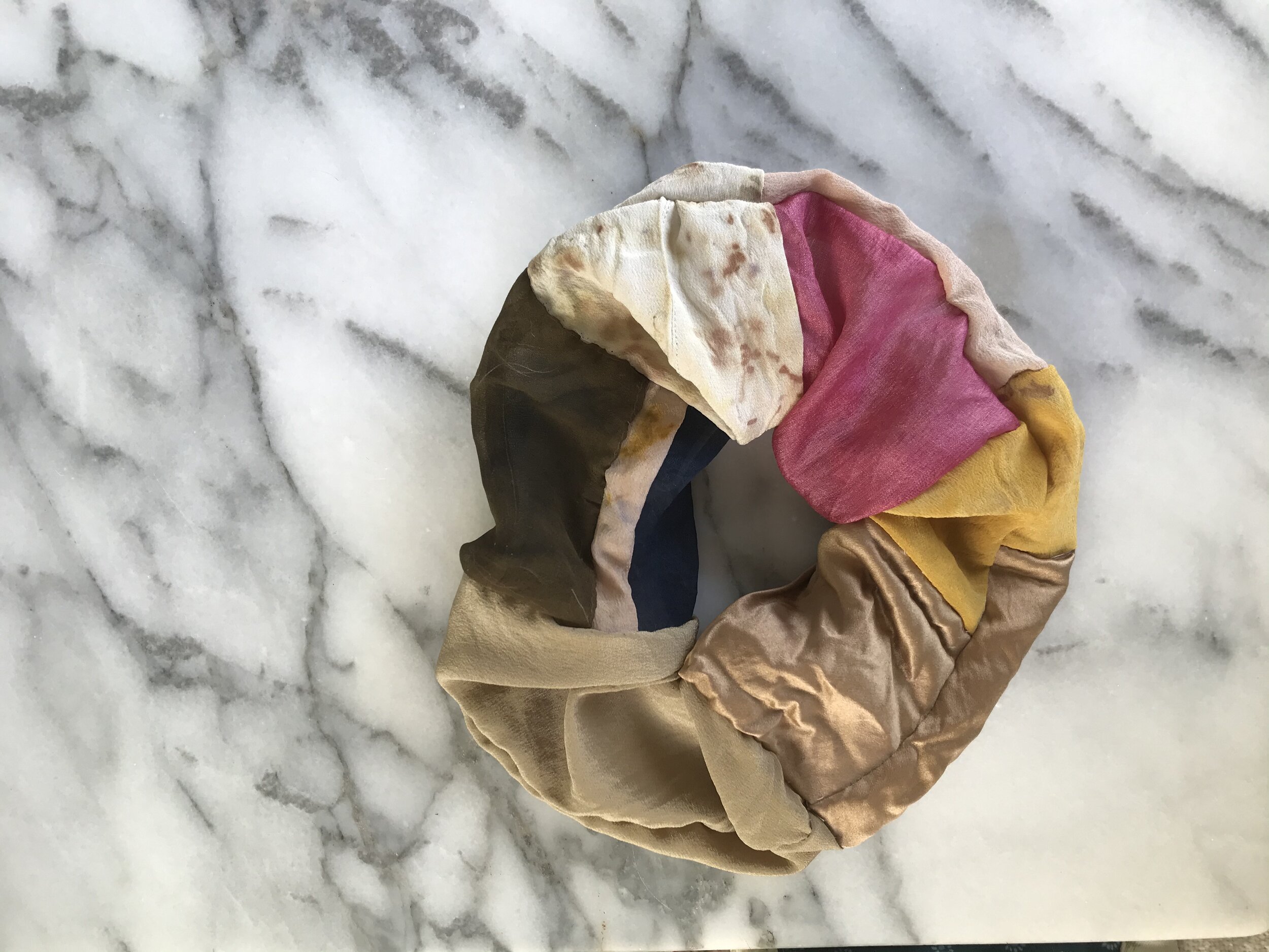 silk scrap scrunchie #36