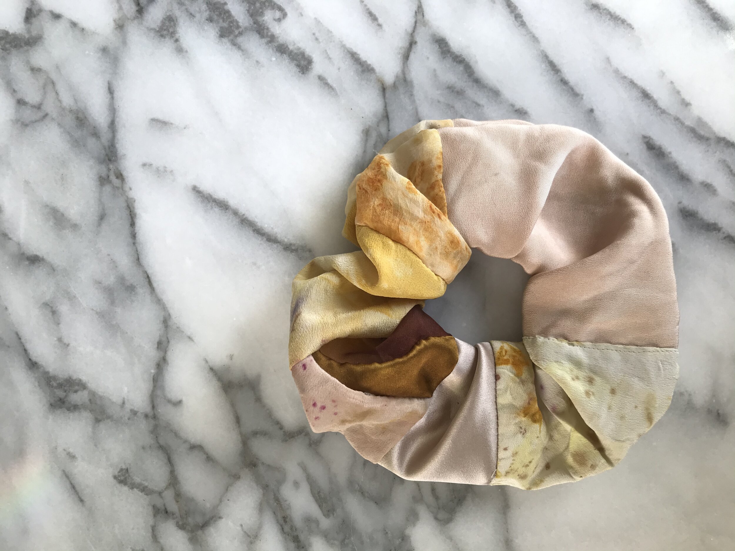 silk scrap scrunchie #37