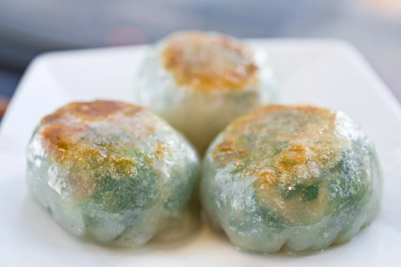 韭菜餃 Steamed Green Leek Dumpling