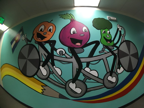 Pat-Milbery_Pat-McKinney_Montbello-School-Installation_Vegetables_Bicycles_Friends.jpg