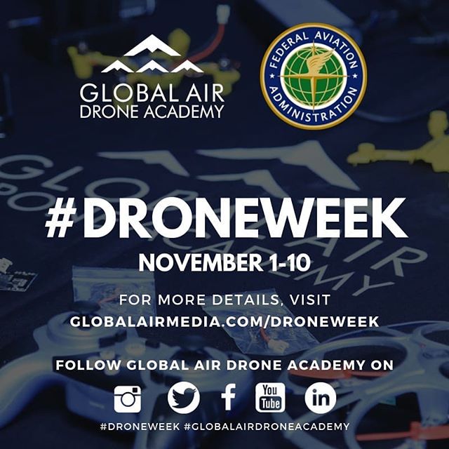 Swipe 👈🏼 for all the #DroneWeek details! Find out more at globalairmedia.com/droneweek