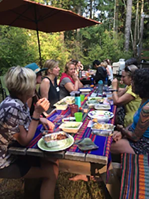 Our first meal at Antler Ridge Studio