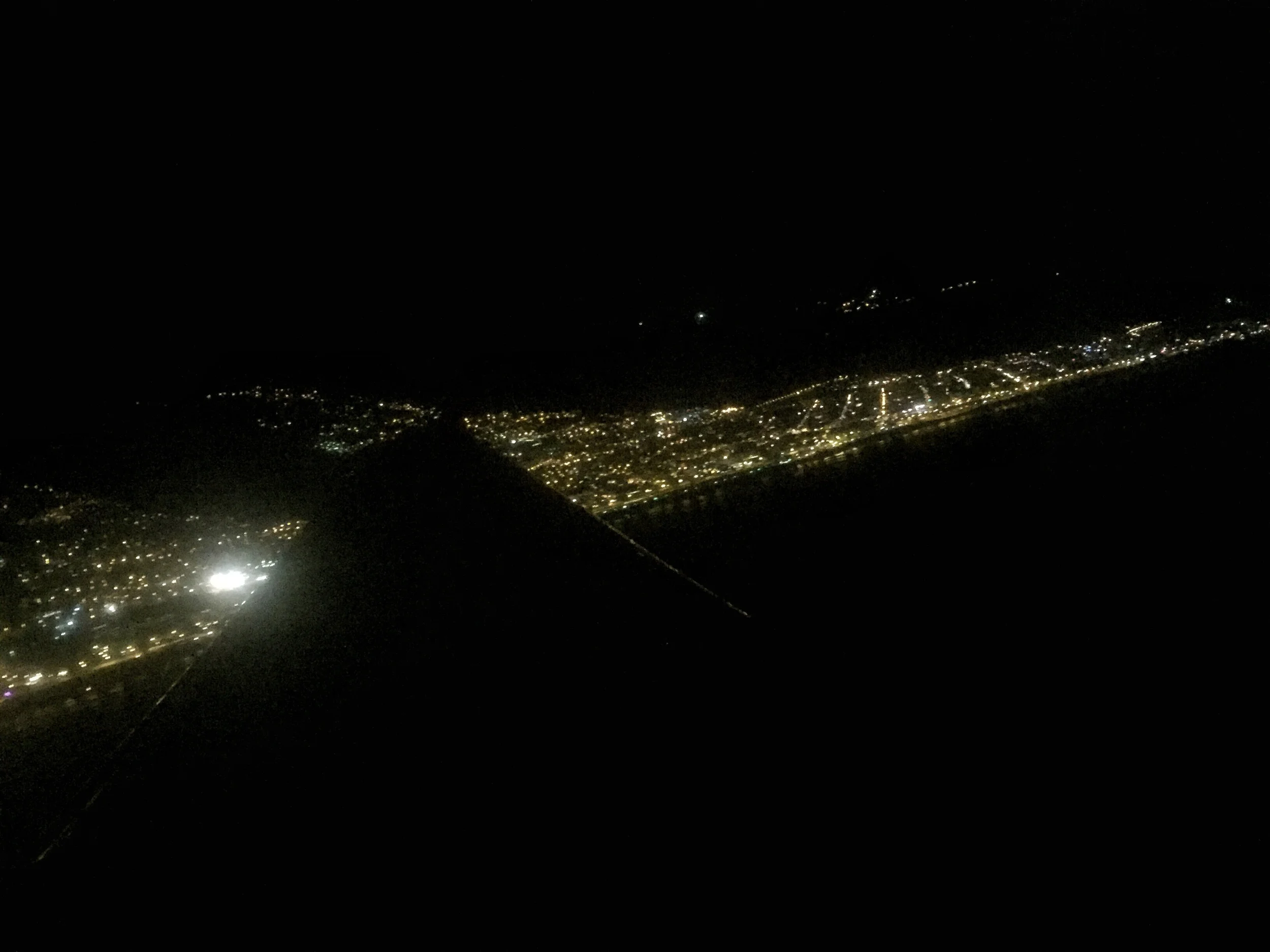 On approach for landing at Roland Garros International Airport.