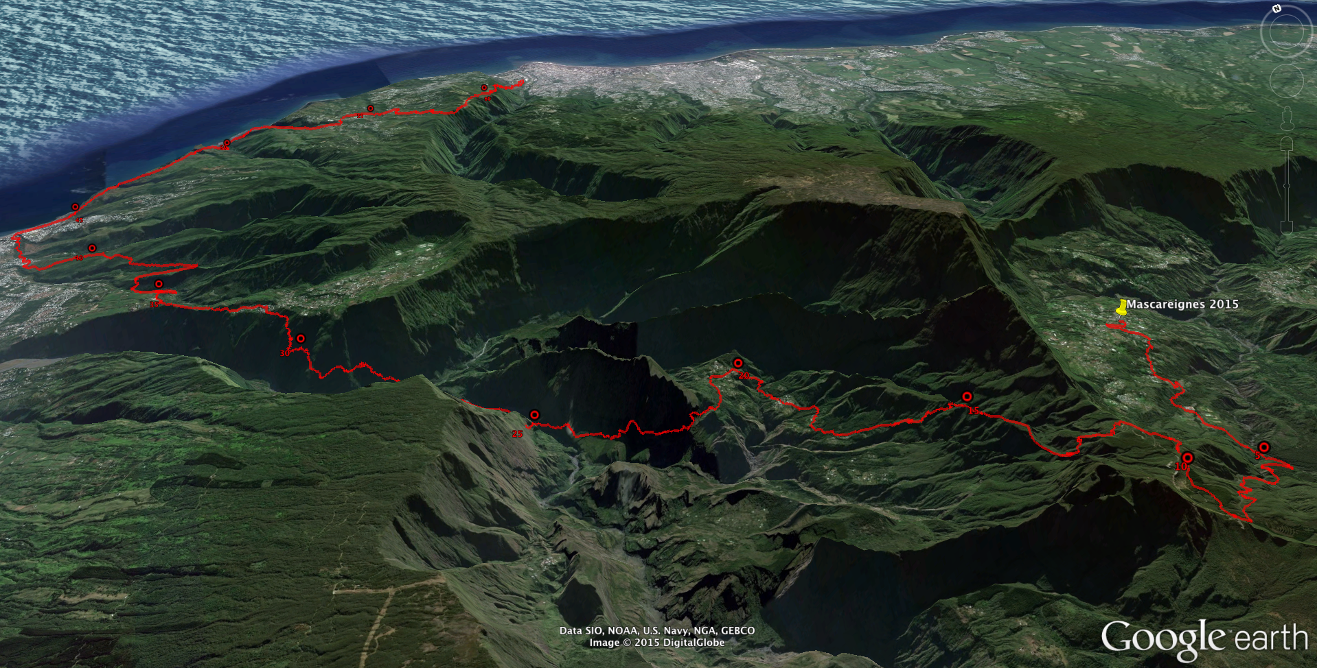 The course as viewed from the southwest. Click on the image for a larger view.