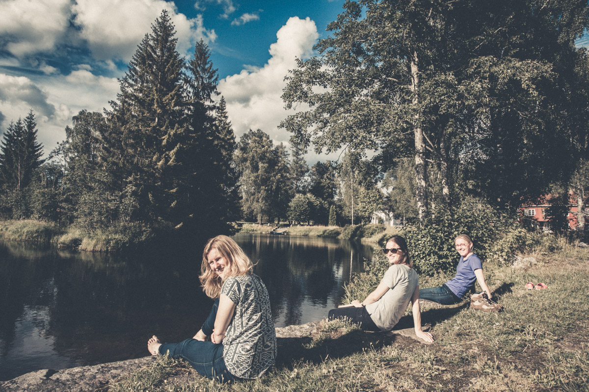 Chillin' by the river. (Anne, Elin, & Kjersti)