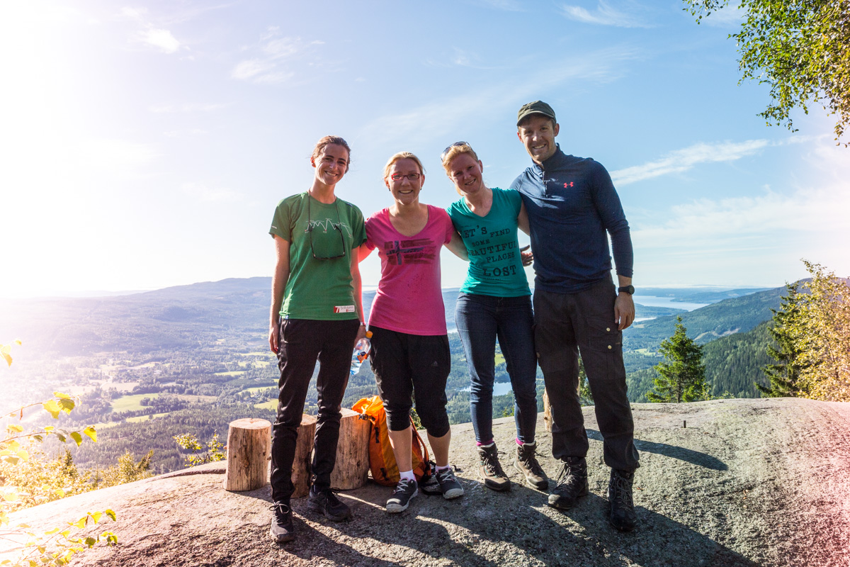 At the top of Rognstadkollen.