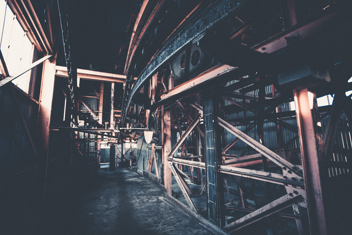 Inside a retired coal mine on the outskirts of Longyearbyen