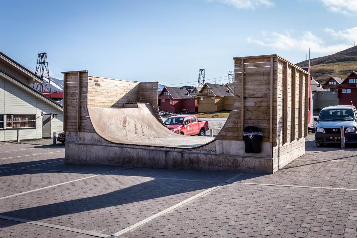 Longyearbyen even has a halfpipe downtown. Probably the northernmost in the world!