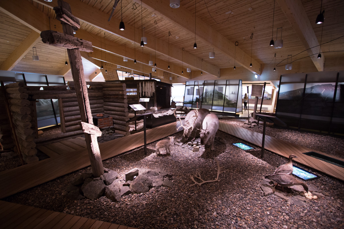 Inside the museum.