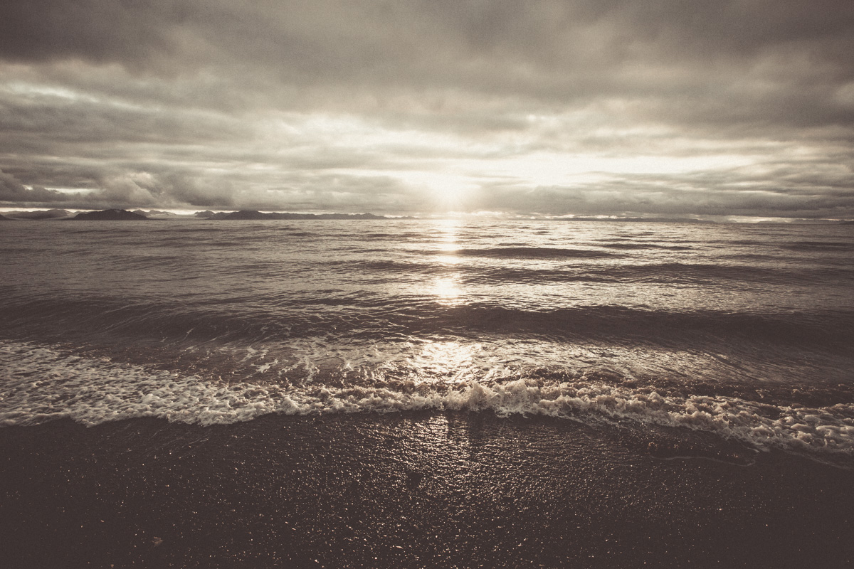 The sea was beautiful tonight!