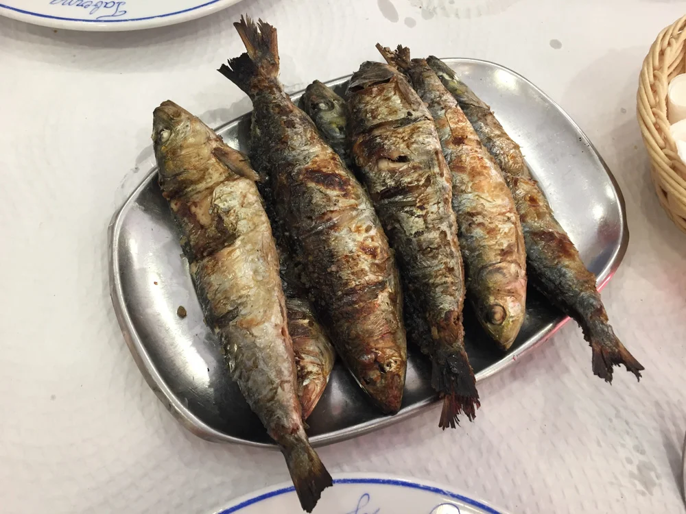 My plate of sardines.
