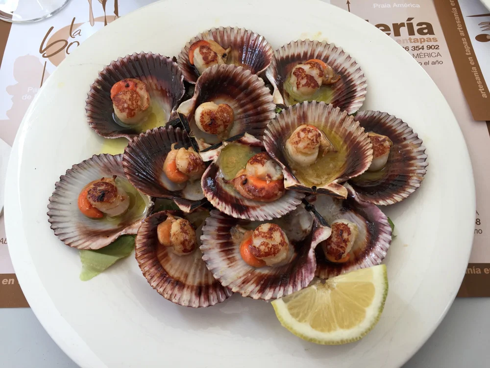 I ordered the scallops. They were nice.