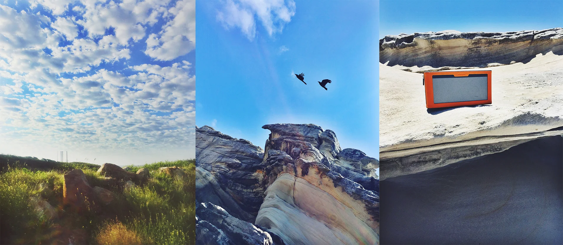 Edited phone snaps from the day