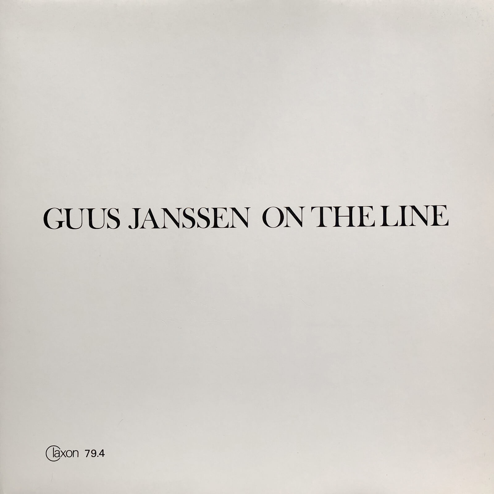 Guus Janssen On the Line