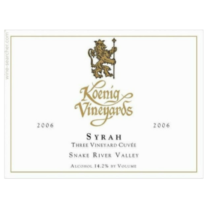 Koenig Three Vineyard Cuvée Syrah 2015