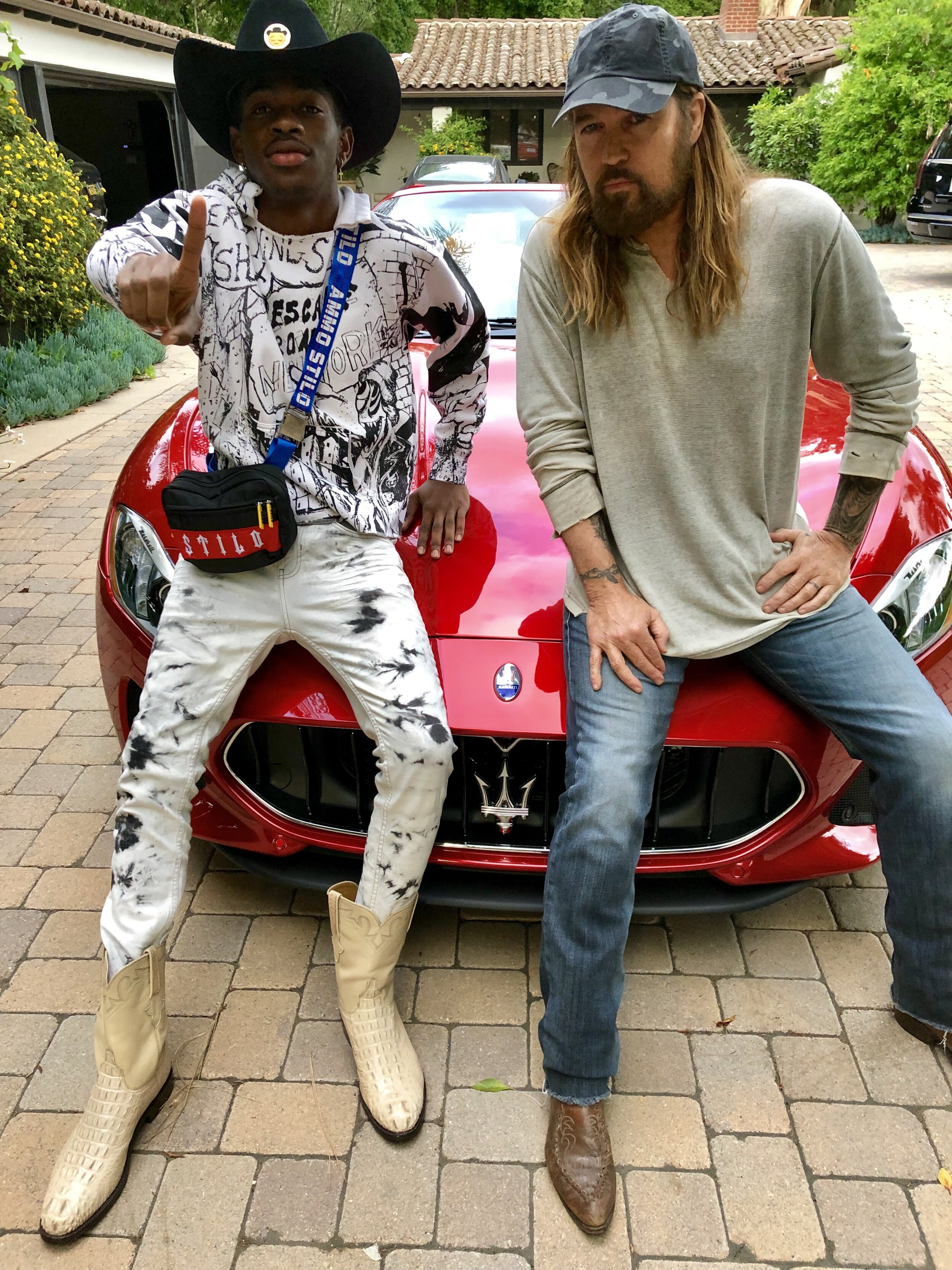 Lil Nas X and Billy Ray Cyrus for Postmates
